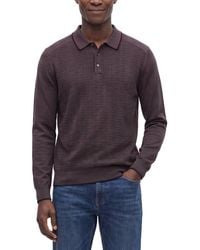 RAFFI - Jacquard Polo Sweater - Lyst