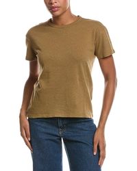Officine Generale - Lara Garment Dye Linen-Blend Top - Lyst