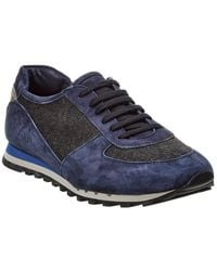 Isaia - Suede Sneaker - Lyst