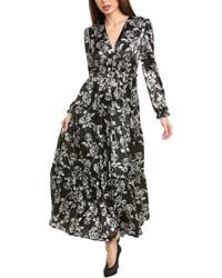 Gracia - Satin Tiered Maxi Dress - Lyst