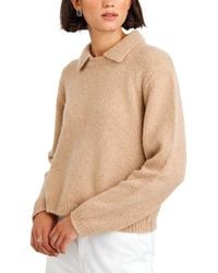 Bella Dahl - Johnny Collar Wool & Cashmere-Blend Sweater - Lyst