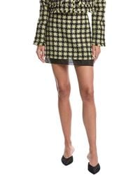 Toccin - Spencer Silk-Trim Wool-Blend Mini Skirt - Lyst