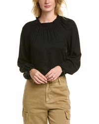 Bella Dahl - Raglan Sleeve Shirred Neck Top - Lyst