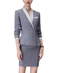 Linda Charm - 2pc Blazer & Skirt Set - Lyst