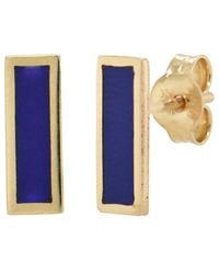 Sabrina Designs - 14K Lapis Bar Studs - Lyst