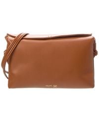Celine - Trio Flap Leather Shoulder Bag - Lyst