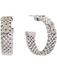 Meshmerise - 18k Over Silver 0.12 Ct. Tw. Diamond Earrings - Lyst