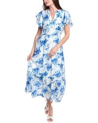 Julia Jordan - Berkley Faille Midi Dress - Lyst