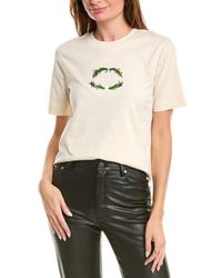 Burberry - Embroidered Cotton Logo T-Shirt - Lyst