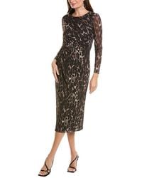 Kenneth Cole - Knot Front Modern Midi Dress - Lyst