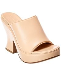 Bottega Veneta - Leather Platform Sandal - Lyst