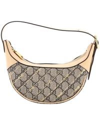 Gucci - Gg Coated Canvas Ophidia Half Moon Bag Print Mini (Authentic Pre- Loved) - Lyst