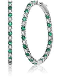 Rachel Glauber - Large Hoops - Lyst