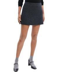 Theory - Wool-Blend Tweed High-Waisted Mini Skirt - Lyst