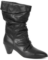 Tiffany & Fred Paris - Slouch Cuff Leather Boot - Lyst