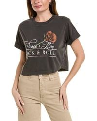 Girl Dangerous - Peace Love Rock & Roll T-shirt - Lyst