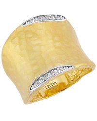 I. REISS - 14k 0.10 Ct. Tw. Diamond Cuff Ring - Lyst
