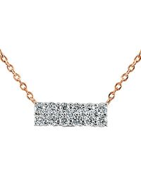 Sabrina Designs - 14k Rose Gold 0.24 Ct. Tw. Diamond Necklace - Lyst