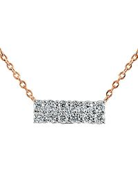 Sabrina Designs - 14K Rose 0.24 Ct. Tw. Diamond Necklace - Lyst