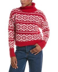 Joseph A - Mockneck Fair Isle Pullover - Lyst