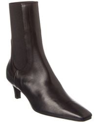 TOTEME - Leather Bootie - Lyst