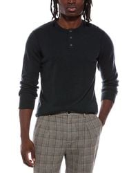Autumn Cashmere - 100% Cashmere Henley Sweater - Lyst
