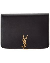 Saint Laurent - Voltaire Leather Passport Case - Lyst