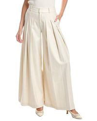 Alice + Olivia - Simon Wide Leg Pleated Trouser - Lyst