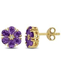 Rina Limor - 1.83 Ct. Tw. Amethyst & Topaz Earrings - Lyst