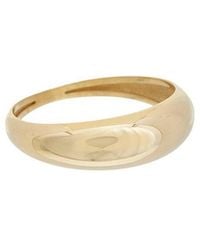Italian Gold - 10K 6Mm Polished Tapered Dome Ring - Lyst