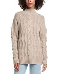 Forte - Luxe Wool & Cashmere-Blend Cable Sweater - Lyst