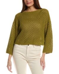 Lafayette 148 New York - Open Stitch Linen-Blend Sweater - Lyst