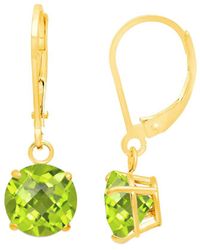 MaxColor - 10k 3.80 Ct. Tw. Peridot Dangle Earrings - Lyst