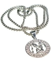 jean claude - Dell Arte Stainless Steel Aquarius Pendant Necklace - Lyst