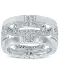 BVLGARI - 18k 0.70 Ct. Tw. Diamond Ring - Lyst