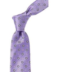 Canali - Purple Silk Tie - Lyst