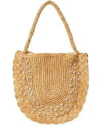 BTB Los Angeles - Bardo Crystal Straw Hobo Bag - Lyst