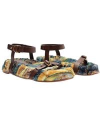 FARM Rio - Double Loop Buckle Leather Flat - Lyst
