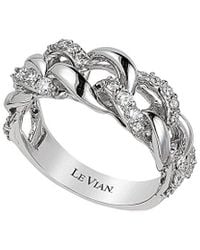 Le Vian - Le Vian Vanilla Links 14k 0.50 Ct. Tw. Diamond Half-eternity Ring - Lyst