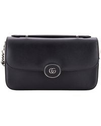 Gucci - Leather Petite Gg Flap Shoulder Bag Small (Authentic Pre-Loved) - Lyst