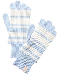 Rag & Bone - Blake Stripe Layered Wool-Blend Tech Gloves - Lyst