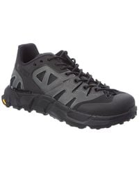 Moncler - Silencio Leather-Trim Sneaker - Lyst