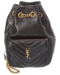 Saint Laurent - Joe Mini Quilted Leather Bucket Bag - Lyst