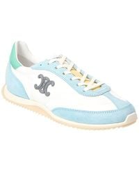 Celine - Racer Nylon & Suede Sneaker - Lyst