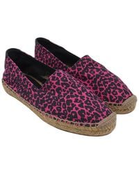 Saint Laurent - Canvas Animal Print Signature Espadrille (Authentic Pre-Loved) - Lyst