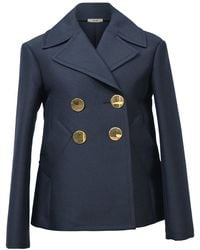 Celine - Double-breasted Peacoat, Size Fr, 36 (authentic Pre-loved) - Lyst