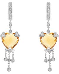 Monary 14k 12.05 Ct. Tw. Diamond Earrings - Metallic