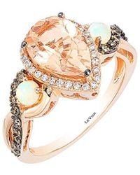 Le Vian - Le Vian Peach Morganite 14k Rose Gold 1.82 Ct. Tw. Diamond & Gemstone Ring - Lyst