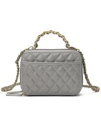 Tiffany & Fred Quilted Leather Crossbody - Gray