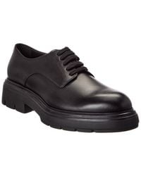 Ferragamo - Devis Leather Derby - Lyst